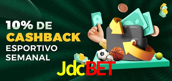 10% de bônus de cashback na Jdcbet